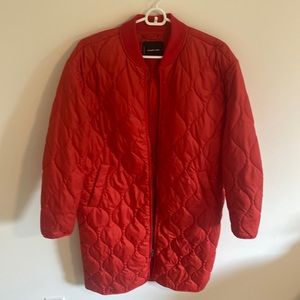 Red Everlane Quilted Jacket